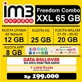 Paket Internet Indosat Combo 4G - XXL 12GB + 25GB 4G + 8GB AppOn + 20GB MDS 30hr Paket Internet Indosat Combo 4G - XXL 12GB + 25GB 4G + 8GB AppOn + 20GB MDS 30hr