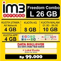 Paket Internet Indosat Combo 4G - L 4GB + 8GB 4G + 4GB AppOn + 10GB MDS 30hr Paket Internet Indosat Combo 4G - L 4GB + 8GB 4G + 4GB AppOn + 10GB MDS 30hr